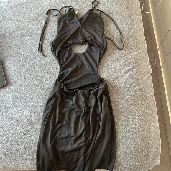 Lucy in the Sky Black Cut Out Dress - Picture 2 of 5